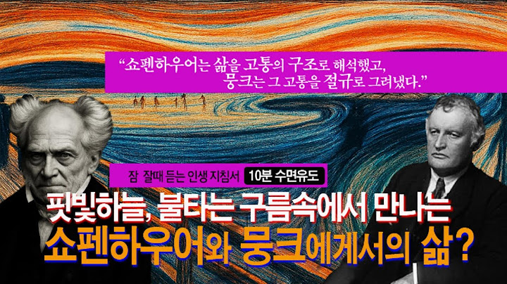 ‘쇼펜하우어’는 삶을 ‘고통의 구조’로 해석했고, ‘뭉크’는 그 고통을 ‘절규’로 그려냈다 #슈퍼멘탈 #명언#조언#멘탈훈련 #철학 #철학명언 #수면유도#수면장애#잠드는영상#뭉크