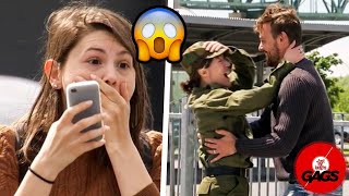 Reunited with his army wife **EMOTIONAL**