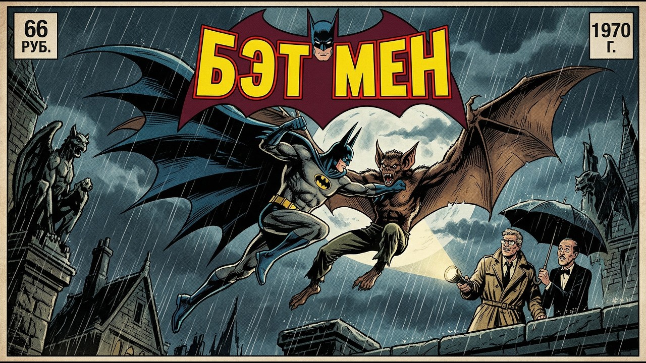 Бэтмен: 1970 год: Деннис О’Нил, Нил Адамс и истинное рождение Темного Рыцаря. ИИ-подкаст