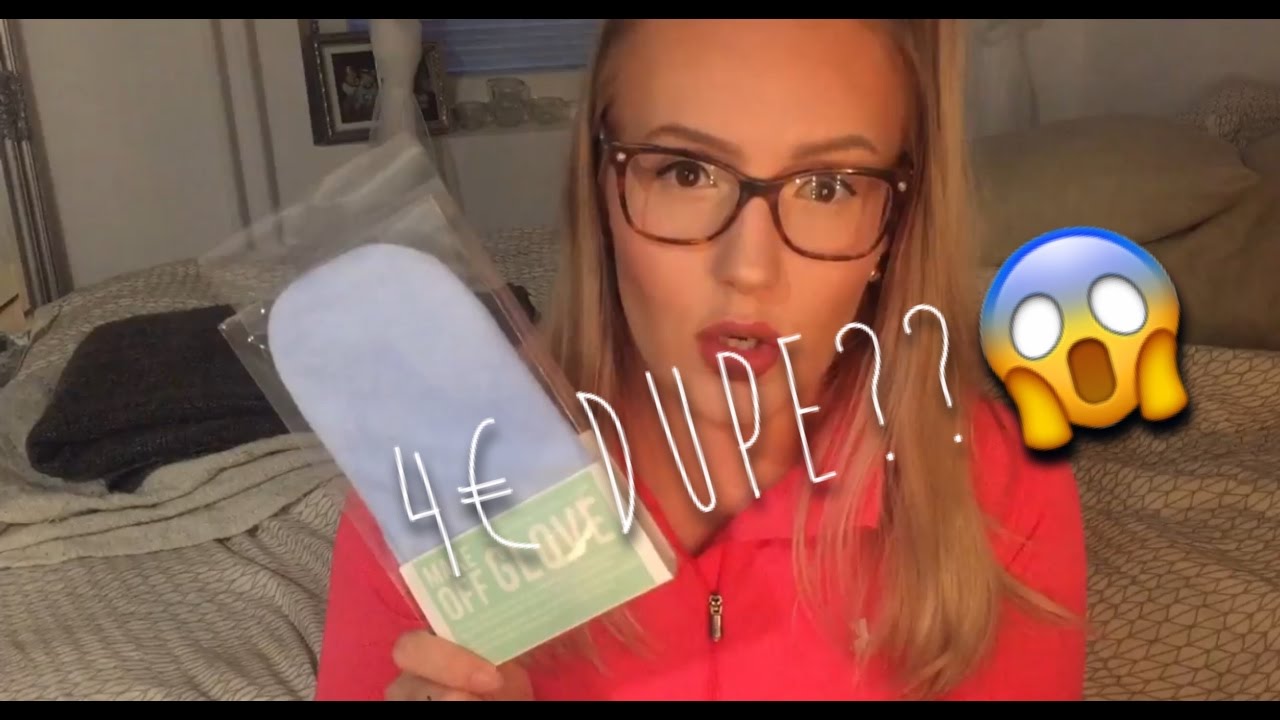 SUSBA TESTAA MAKE OFF GLOVE / MAKEUP ERASER DUPE? YouTube