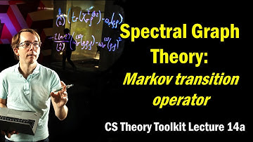 Spectral Graph Theory: the Markov transition operator || @ CMU || Lecture 14a of CS Theory Toolkit
