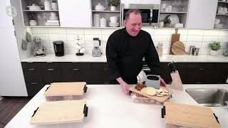 Download Lagu Sabatier Snacklebox with Bamboo Cutting Board Lid on QVC MP3