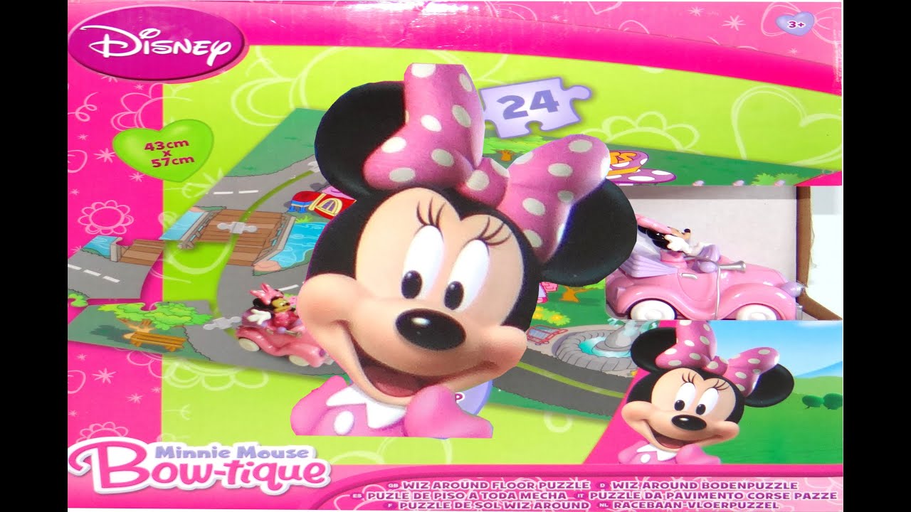 Puzle Rompecabezas Gigante De Minnie Mouse Minnie A Toda Mecha