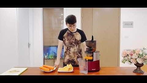 Cách làm Nước ép Cam & Cà Rốt  bằng Máy ép chậm Biochef 888