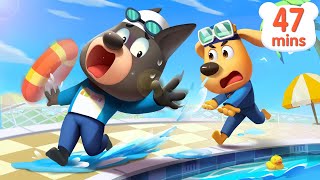 Safety in Swimming Pools| Safety Tips | Police Cartoon | Kids Cartoon | Sheriff Labrador | BabyBus