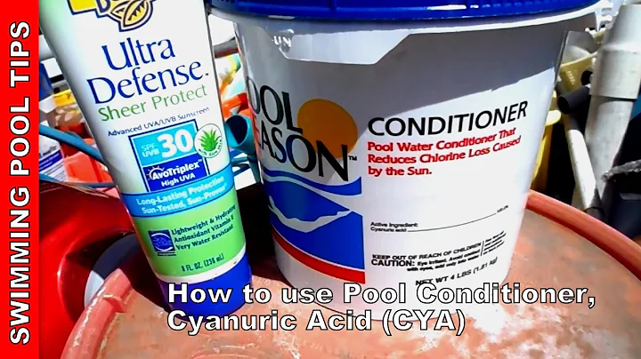 How to Use Swimming Pool Conditioner, Cyanuric Acid