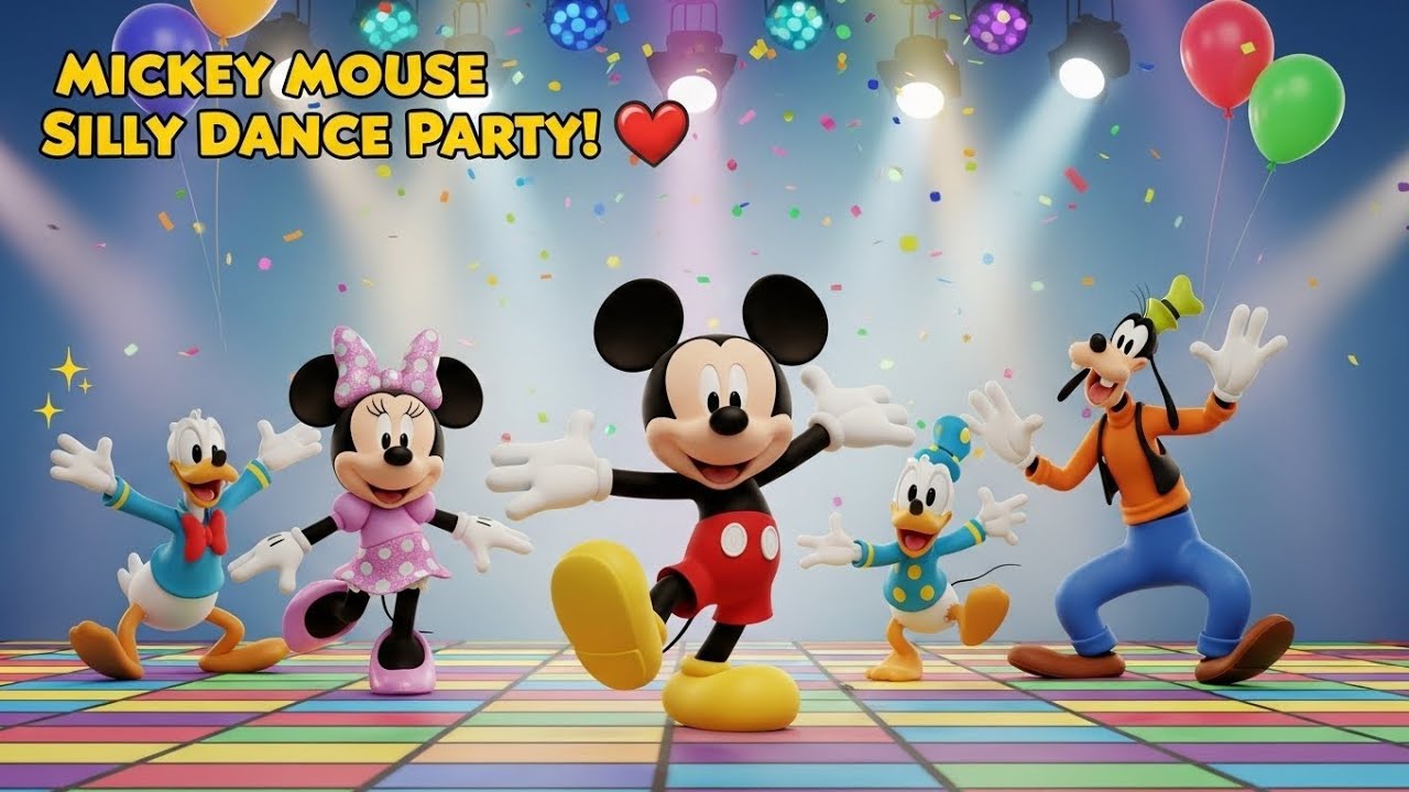 Mickey’s Silly Dance Party 🐭💃 Fun Dance for Kids
