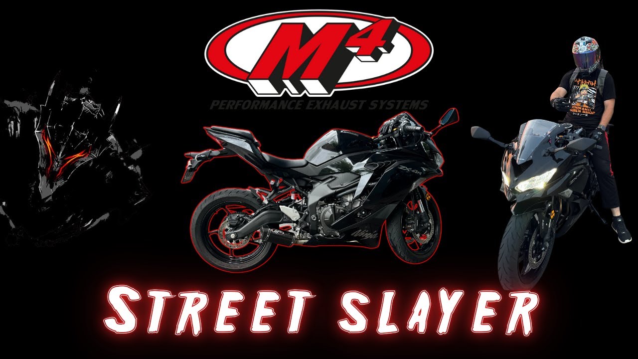 FULL M4 EXHAUST SYSTEM ON ZX4R (LOUD AF)