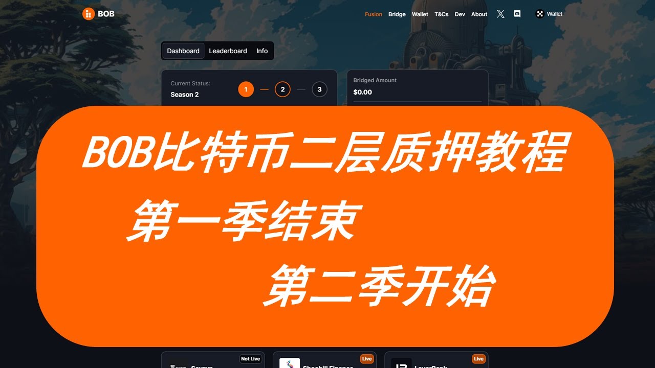 BOB比特币二层第一季质押活动结束，如何参与第二季活动，可以通过第三方跨链桥将WBTC跨入BOB主网，并参与DIFI - YouTube