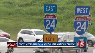 TDOT, Metro make change to help Antioch traffic