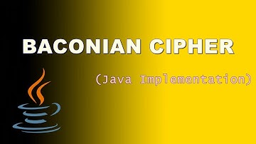 Baconian Cipher (Java Implementation)