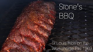 St. Louis cut ribs on the Workhorse Pits 1969