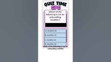 CPC Exam Prep Question on Modifiers #medicalcoding  #shorts