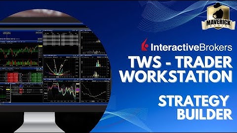 How to use Trader Workstation Tutorial - TWS Strategy Builder  - Option Trading Interactive Brokers