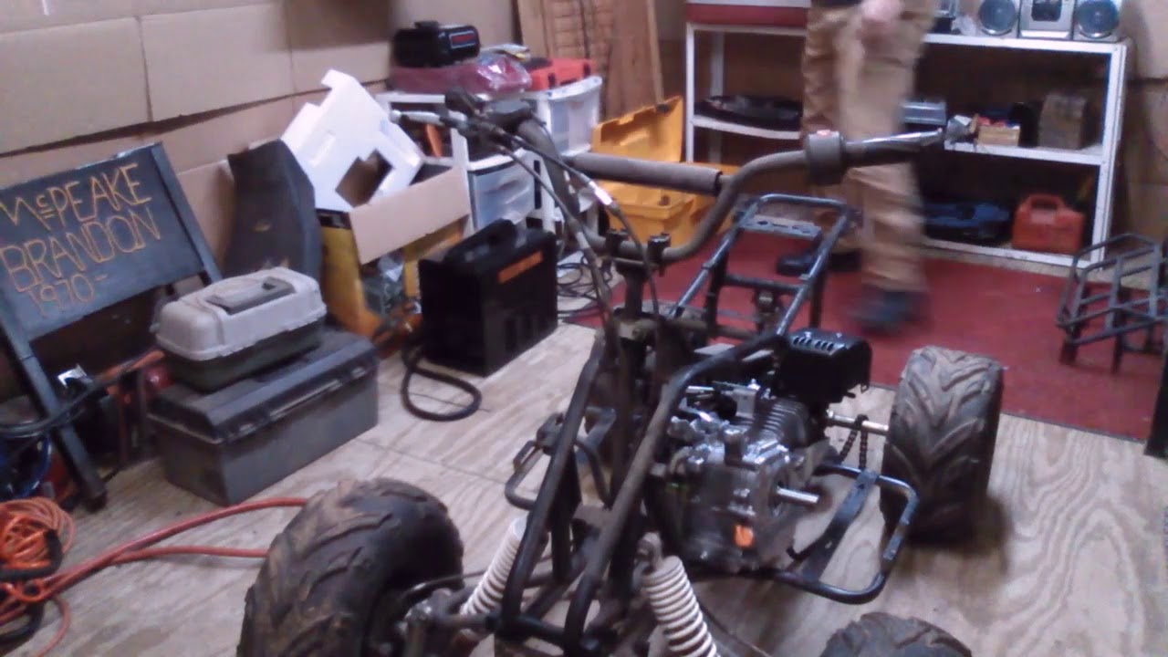 dominator industries Part 2 212cc 4 wheeler build