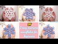 DIY 5 easy macrame snowflakes for macrame beginners | Macrame snowflake tutorial  Christmas macrame