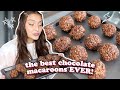 the best vegan chocolate macaroon cookie recipe OF ALL TIME! 🥥