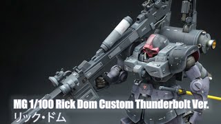 MG 1/100 Rick Dom Custom Thunderbolt Ver. - Custom Build(リック・ドム)