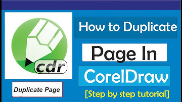 How To Duplicate Page In CorelDraw
