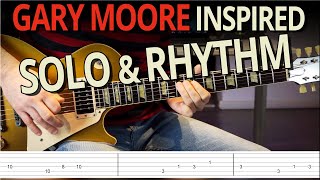 Guitar Solo & Rhythm inspired by Midnight Blues [Gary Moore] // DBL 325 & WBR 21 chords