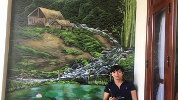 Vẽ tranh tường 3D - Vẽ tranh tường phong cảnh 3D  - Vẽ tranh 3D | Vẽ Tranh Tường HUE