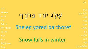 Practice reading Hebrew | #3 Advance (reading sentences)