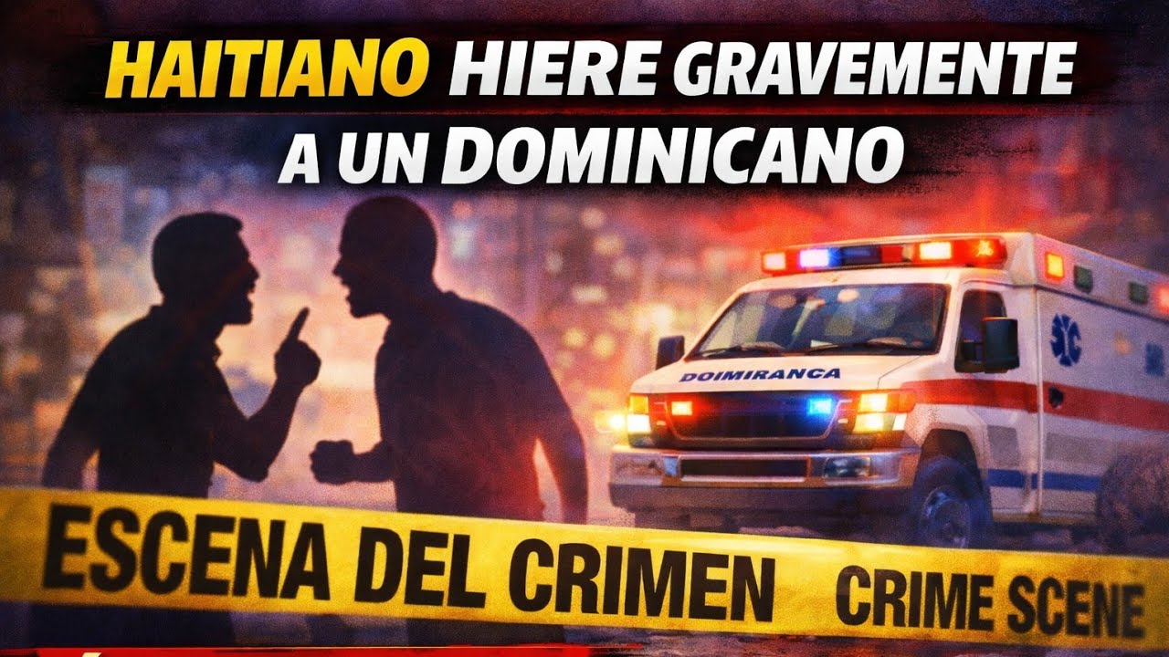 ¡URTIMO minutos! Un nacional haitiano hiere gravemente a un dominicano