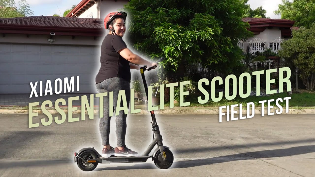 Xiaomi Scooter Essential Lite - Field Test (+ few tips) - YouTube
