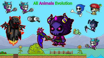 All Animals Evolution With Latest Epic Valentines Reaper (EvoWorld.io)