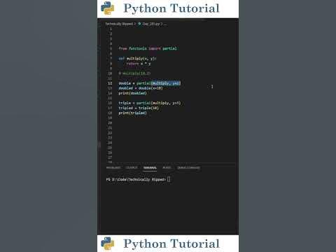 Partial Functions In Python | Python Tutorial - YouTube
