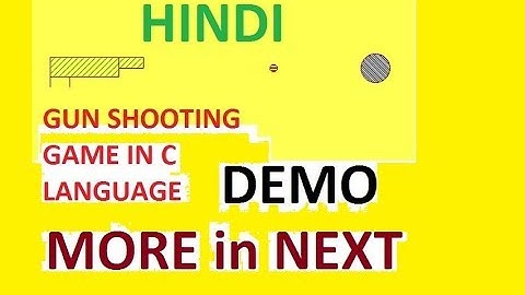 Shooting Game In C language ,Very Easy | Rcodes | DEmo