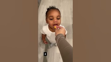 Thumbnail of FEEDING MY 2 YEAR OLD DAUGHTER NOVA INVISIBLE SNACKS #shorts