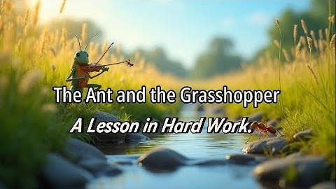The Ant and the Grasshopper | Moral Story for Kids |A Lesson in Hard Work and Preparation #kidsstory