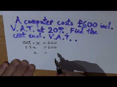 Reverse percentage change