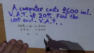 Reverse percentage change