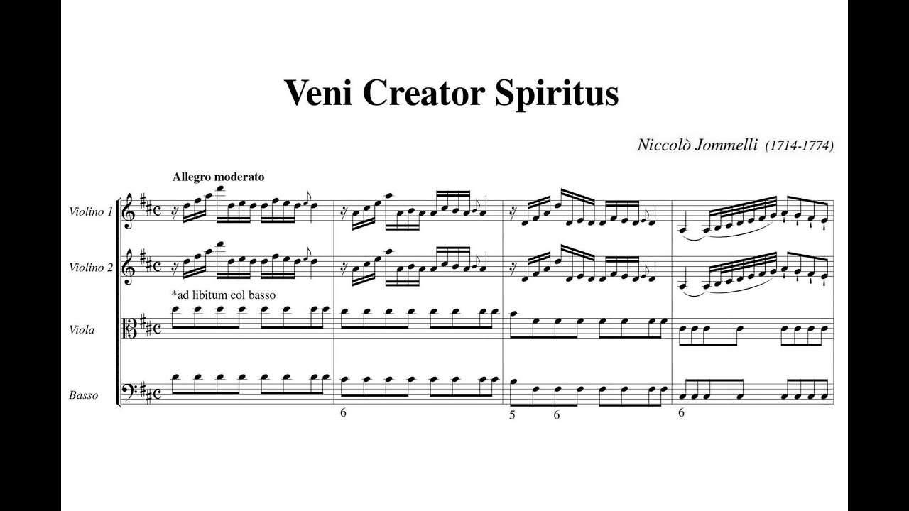 Jommelli, Niccolò (1714 -1774) Veni Creator Spiritus.