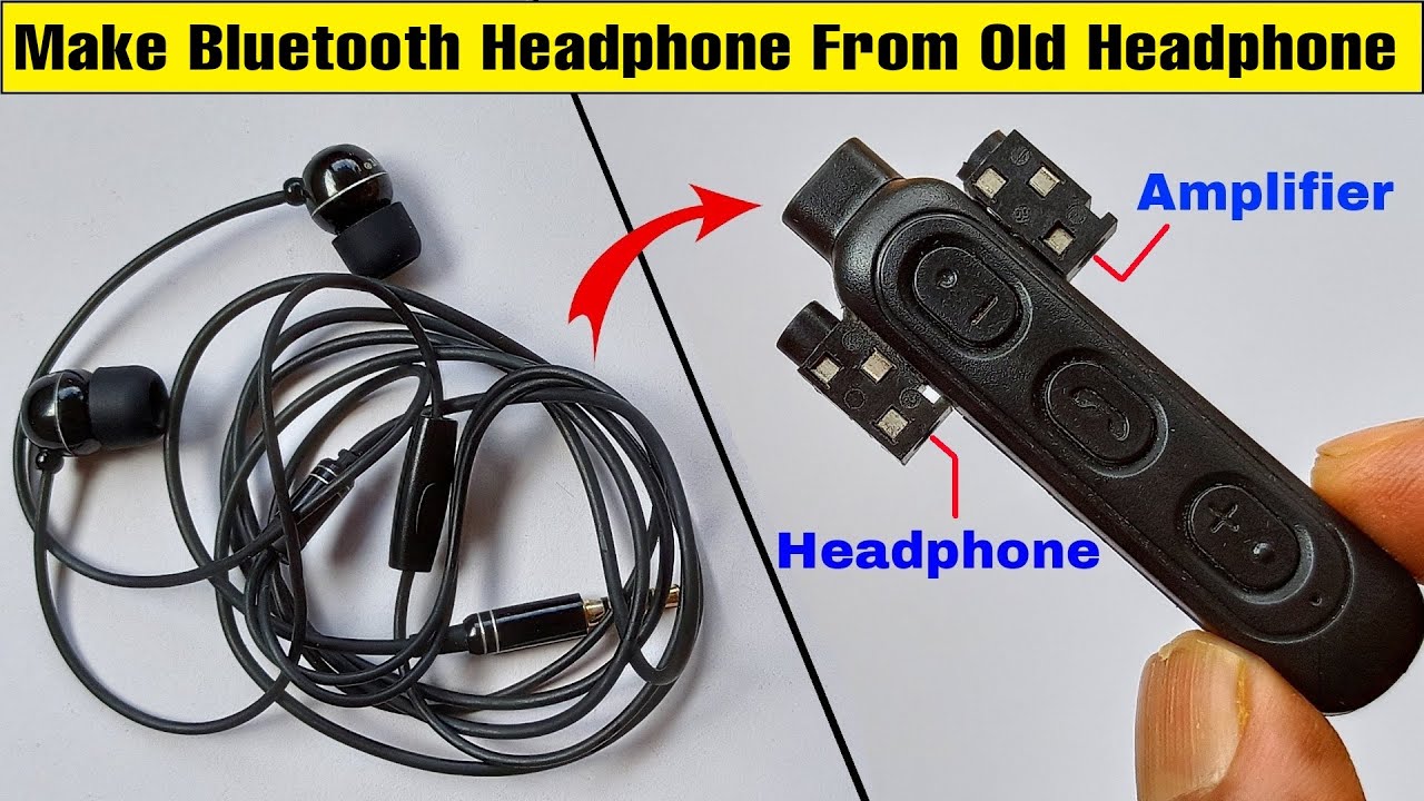 How To Make Bluetooth Headphone / Speaker From Old Headphone..Old ...