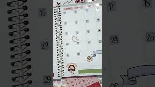 💌 Visão mensal de Abril no meu planner. 💝