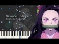 Nezuko's Theme - Demon Slayer/Kimetsu no Yaiba Episode 1, 22, 23 OST - Piano Synthesia + Sheets