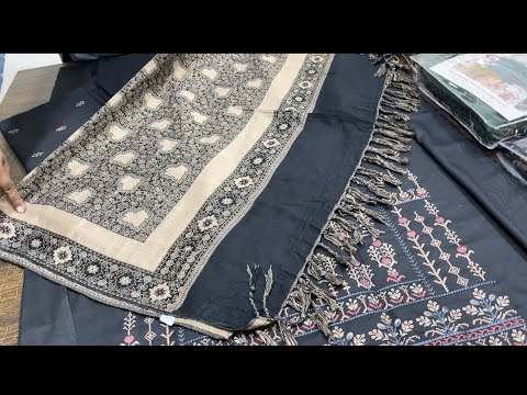 WINTER LUXURY SHIRT FULL EMBROIDERY NEW VOLUME/MULTANI SHAWL/SUPER ...