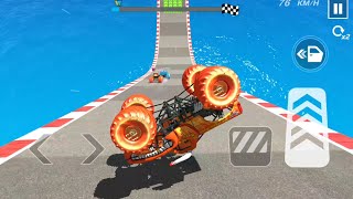 Monster truck game impossible tracks Android gameplay  screenshot 3