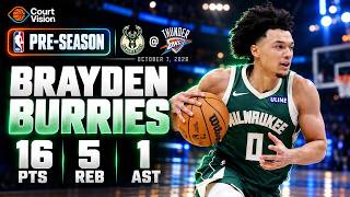 Brayden Burries - 16 Points, 1 Assist, 5 Rebounds vs Thunder - 2026-27 Preseason