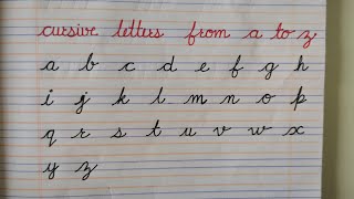 Cursive writing for beginner Lesson 16 ll Cursive A ll Cursive Hand writing ll Cursive letter a to z