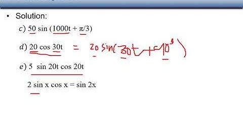 Module 1 Sinusoids-Characteristics of Sinusoids