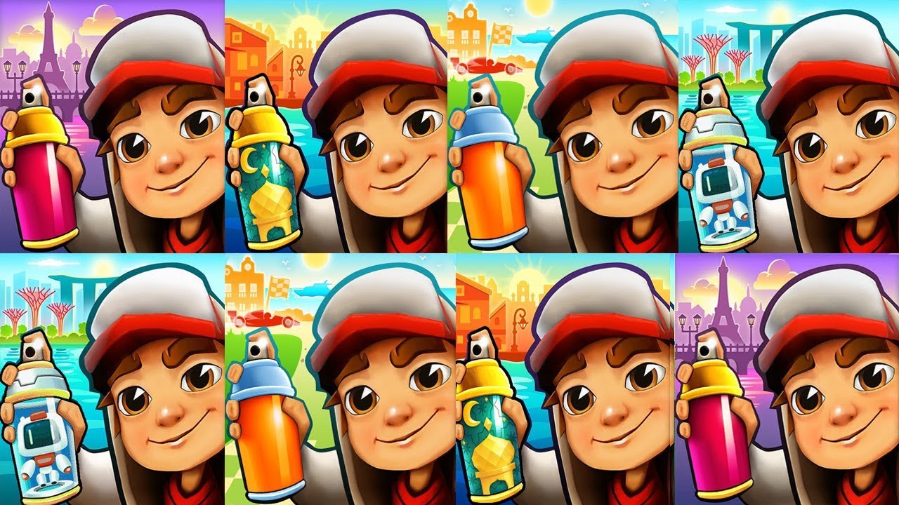 Subway Surfers PARIS 2020 vs Subway Surfers Buenos Aires,MONACO,SINGAPORE
