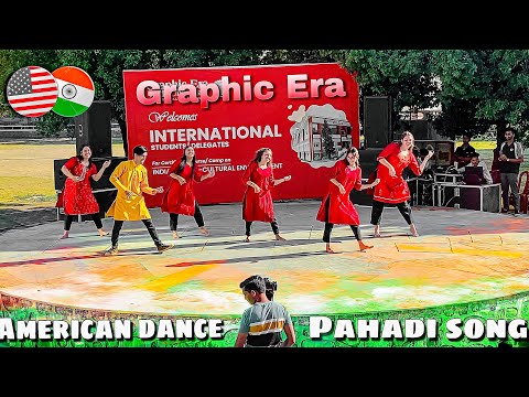 American's Dance Performance In Pahadi Song ? || Foreigners In Graphic Era