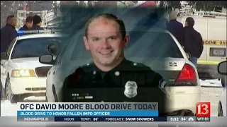 Ofcr David Moore Memorial Blood Drive hapenning today