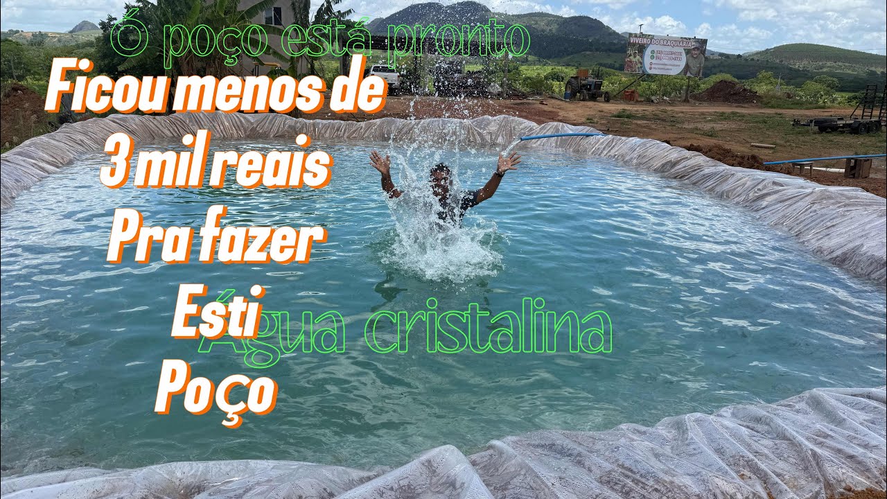 Vejam por quanto ficou para fazer este poço de colocar água 