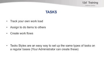 Tasks and Collaboration - Training Webinar Series