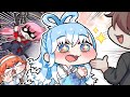 Calliope and Kiara try to save Kobo from a stranger【Komainu/clip/hololive】